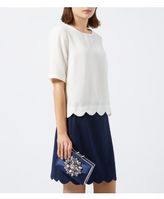 Thumbnail for your product : New Look Navy Brooch Embellished Box Bag