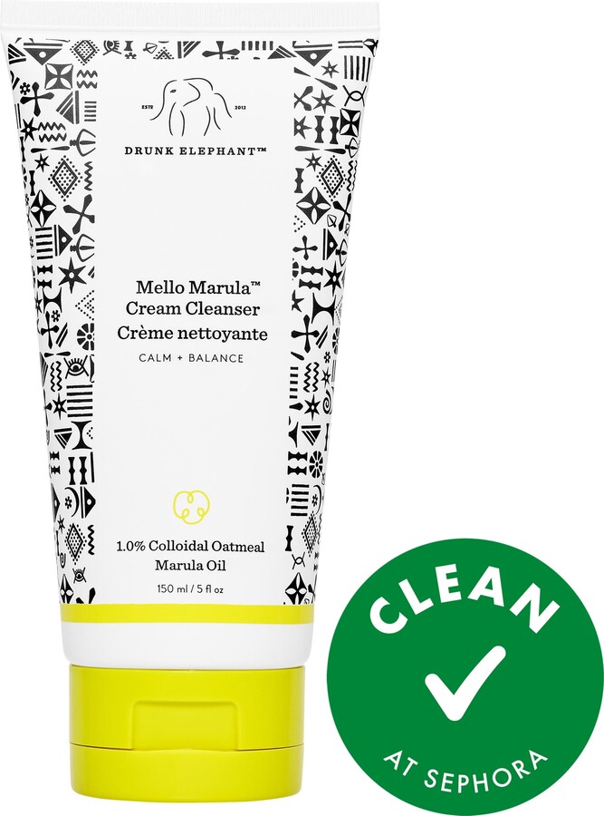 Drunk Elephant Mello Marula Cream Cleanser with 1.0% Colloidal Oatmeal 5 oz / 150 mL