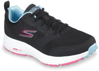 pink and black skechers