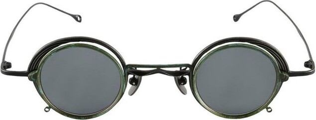 Rigards X Ziggy Chen Oval Frame Clip-On Sunglasses