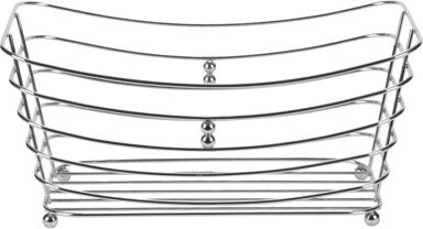 Simplify Wire Towel Basket With Chrome Ball Feet