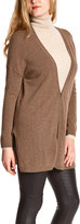 Thumbnail for your product : Colourworks Camel Heather Wool-Cashmere Blend Cardigan - Women & Plus
