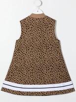Thumbnail for your product : Palm Angels Kids Animal-Print Half-Zip Dress