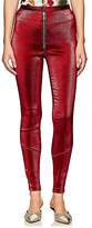 Thumbnail for your product : Area Women's Esme Stretch-Lamé Zip-Front Leggings - Red