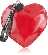 Thumbnail for your product : Fontanelli Patent Leather Heart Coin Purse