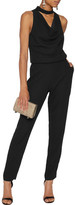 Thumbnail for your product : Halston Draped Crepe Jumpsuit