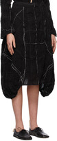 Thumbnail for your product : Renli Su Black Asymmetric Smocking Skirt