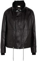 Thumbnail for your product : Saint Laurent Shearling-lined Textured-leather Jacket