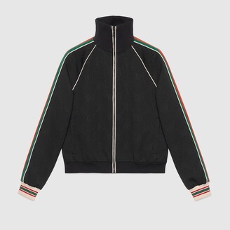 Gucci GG Jacquard Jersey Zip Jacket, Size L