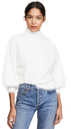 Line & Dot Fuzzy Alder Sweater