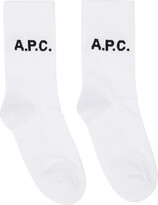 Thumbnail for your product : A.P.C. White Sky H Socks