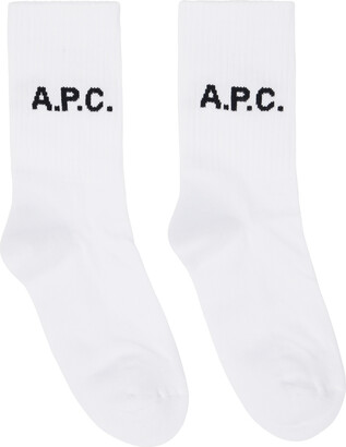 A.P.C. White Sky H Socks