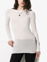 Thumbnail for your product : Rick Owens long-sleeve ribbed T-shirt