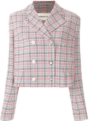 PortsPURE Checked Double-Breasted Jacket