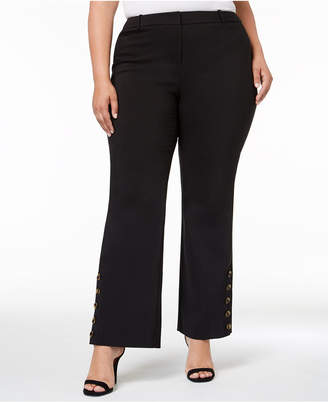 Calvin Klein Size Button-Cuff Pants