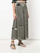 Thumbnail for your product : Missoni tribal print cropped flared trousers