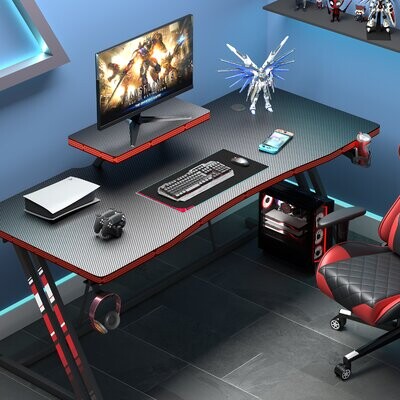 Inbox Zero Dorazio 47.24'' Gaming Computer Desk with Monitor Stand -  ShopStyle