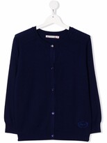 Thumbnail for your product : Bonpoint Embroidered-Logo Knit Cardigan