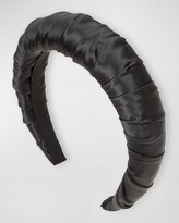 Thumbnail for your product : Jennifer Behr Mirren Silk-Satin Padded Headband