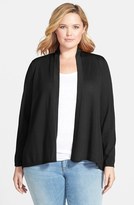 Thumbnail for your product : Eileen Fisher Merino Wool Jersey Cardigan (Plus Size)