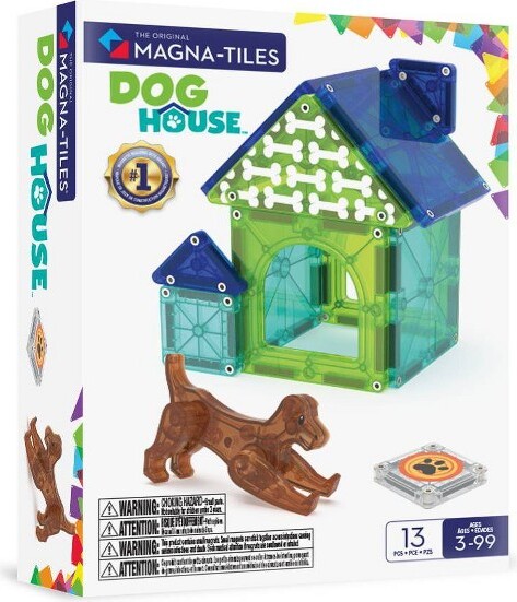 Magna-Tiles MAGNA-TILESDogHouseMagneticBuildingSet:EducationalToyforMath,CreativeThinking&FineMotorSkills,10Pieces