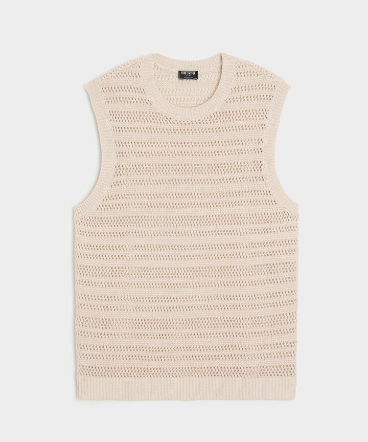 Linen Sweater Vest