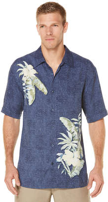 Cubavera Short Sleeve Tropical Print Shirt