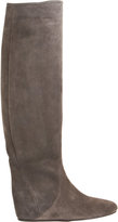 Thumbnail for your product : Lanvin Suede Pull-On Wedge Knee Boot