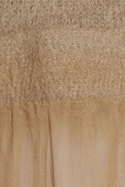 Thumbnail for your product : No.21 Mohair-blend and silk-chiffon dress