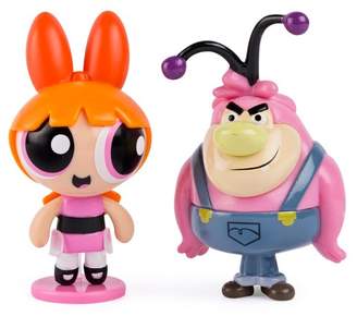 The Powerpuff Girls - 2 inch Action Dolls with Display Stands - 2-Pack - Blossom & Fuzzy Lumpkins