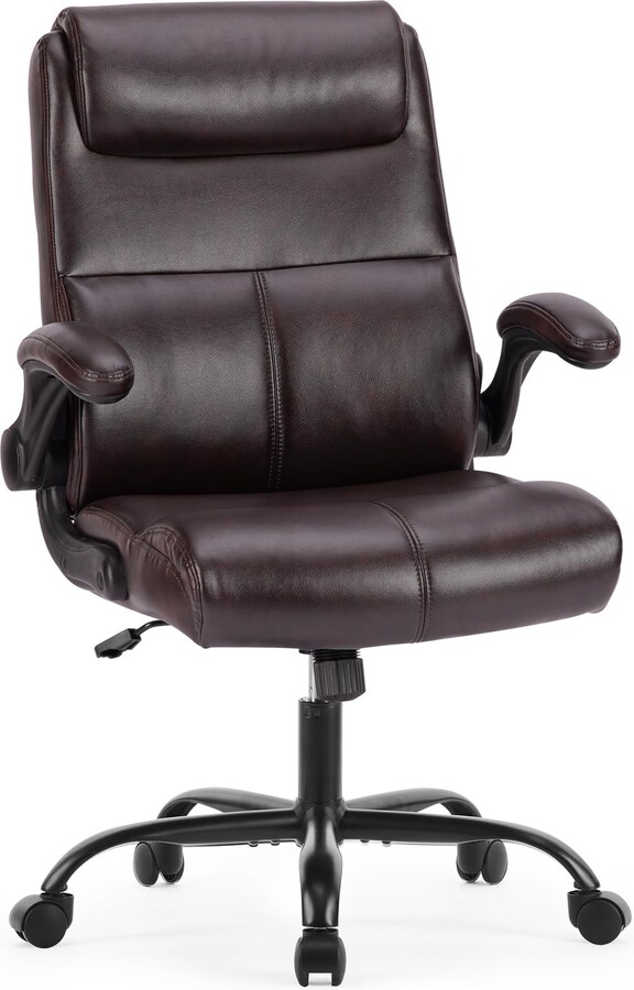 Sweetcrispy Ergonomic Executive Office Chair Mid Back Desk Chair with