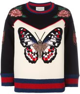 Gucci butterfly embroidered jumper 