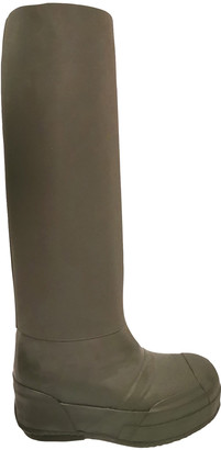 celine green rubber boots
