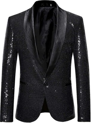 mens glitter jacket uk