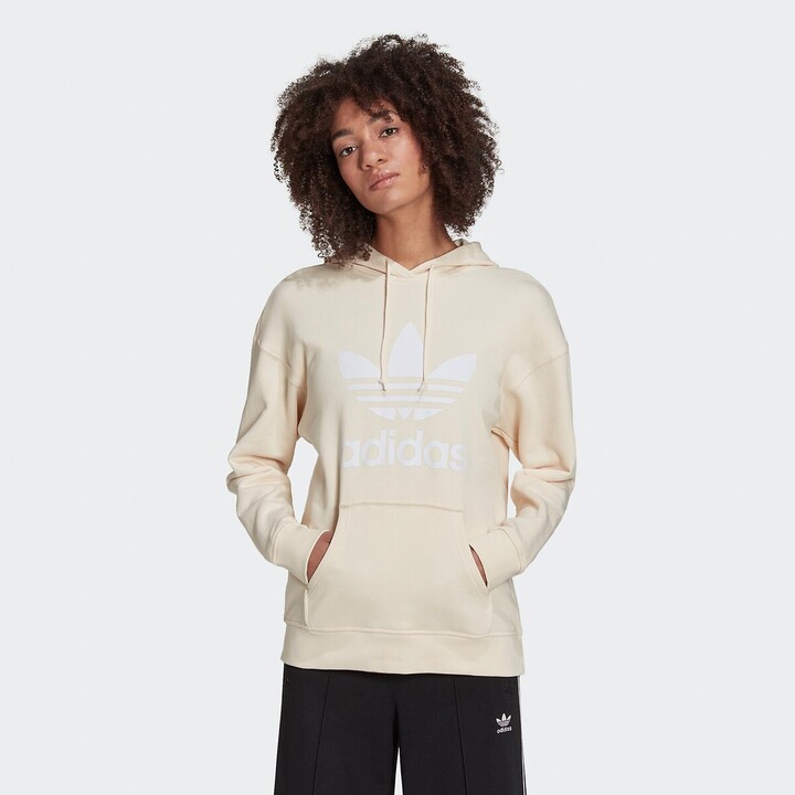 adidas trefoil hoodie women's