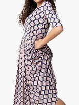 Thumbnail for your product : Jolie Moi Pauline Geometric Bird Print Maxi Dress