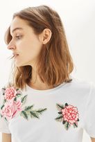 Thumbnail for your product : Topshop Floral applique t-shirt