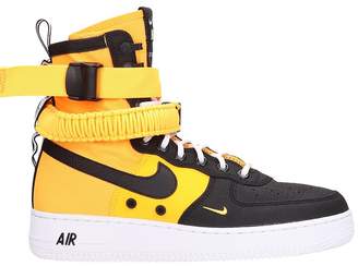 Nike Special Field Air Force 1 Black/orange Technical Fabric Sneakers