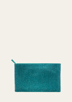 Thumbnail for your product : Judith Leiber Allover Crystal Zip Pouch Clutch Bag
