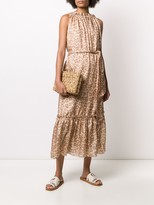 Thumbnail for your product : Zimmermann Leopard Print Silk Dress