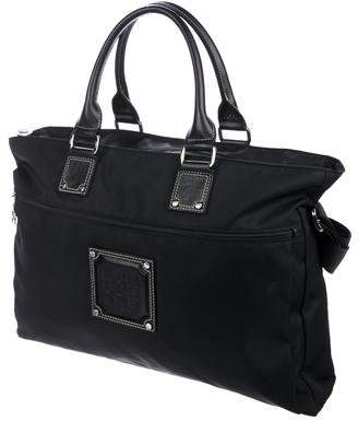 Longchamp Leather-Trimmed Nylon Handle Bag
