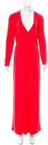 Thumbnail for your product : Halston Long Sleeve Surplice Dress w/ Tags