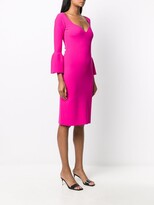 Thumbnail for your product : Stella McCartney Compact sweetheart neck midi dress