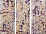 Thumbnail for your product : Madison Home USA (Set of 3) 15" x 35" Gilded Violet Gel Coat Printed Canvas Purple - Madison Park
