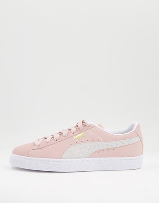 puma suede classic trainer in pink