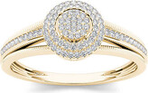 Thumbnail for your product : MODERN BRIDE 1/5 CT. T.W. Diamond 10K Yellow Gold Engagement Ring