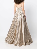 Thumbnail for your product : Jovani Sweetheart-Neck Metallic Gown