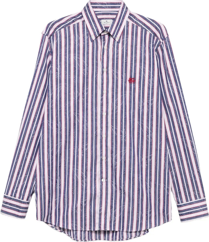Etro Striped Floral Shirt