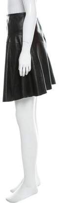 Alaia Leather Knee-Length Skirt