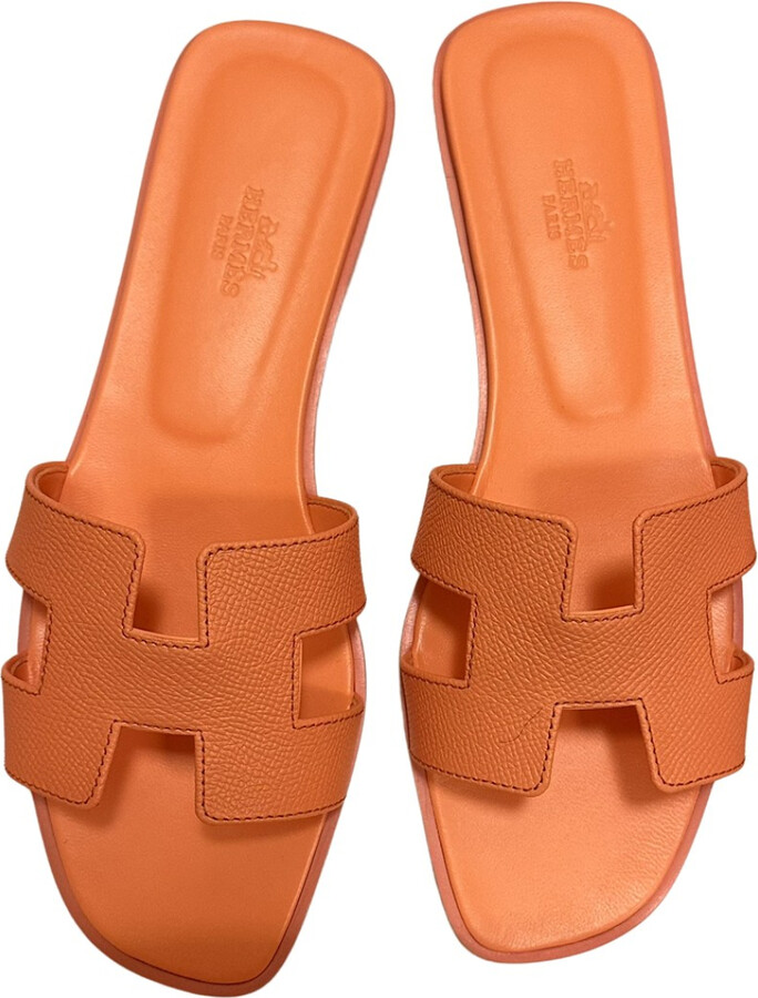 Hermes Oran leather sandal ShopStyle